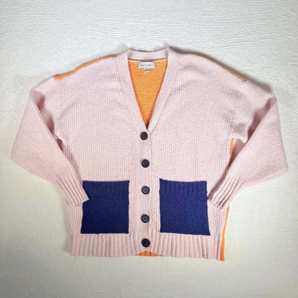 Free‎ Assembly Women XS Color Block Cardigan Sweater Cottagecore Boho Comfy